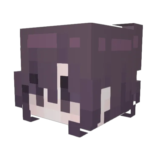 Yakam0z Minecraft avatar head, 3D render