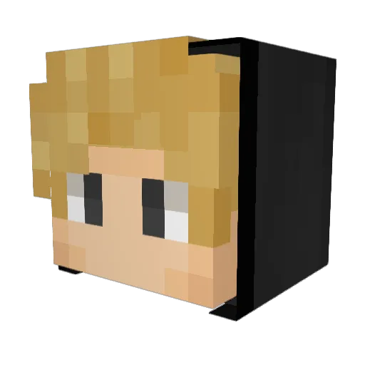 YakisikliyimV1 Minecraft avatar head, 3D render
