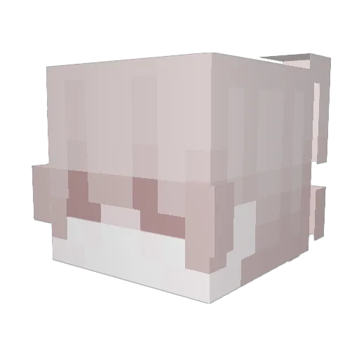 Yakisx_ Minecraft avatar head, 3D render