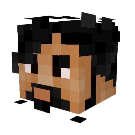 YakshaArk Minecraft avatar head, 3D render