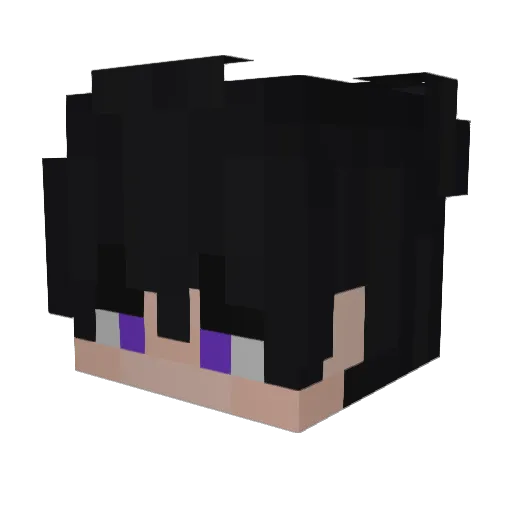 Yakuldo Minecraft avatar head, 3D render