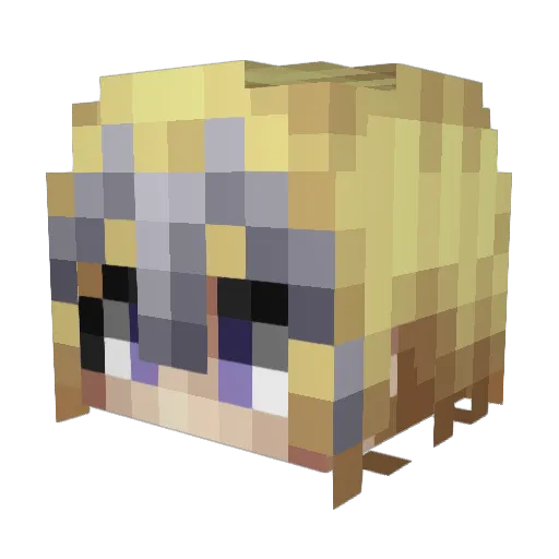 YakumosStrongest Minecraft avatar head, 3D render