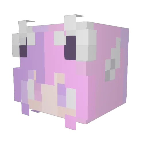 Yakunim Minecraft avatar head, 3D render