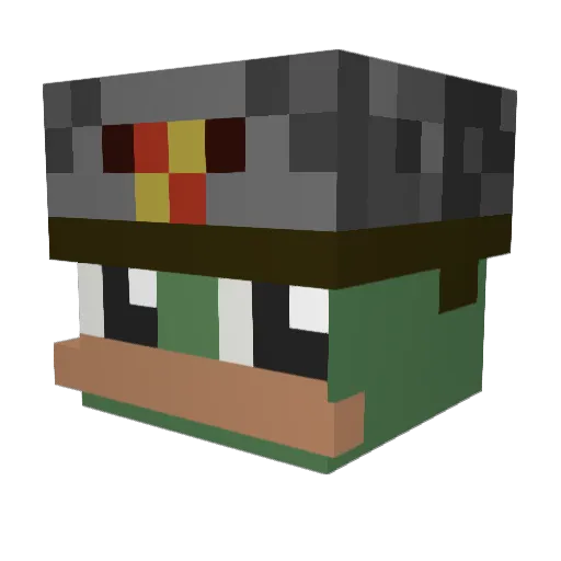 YakusiGHG Minecraft avatar head, 3D render