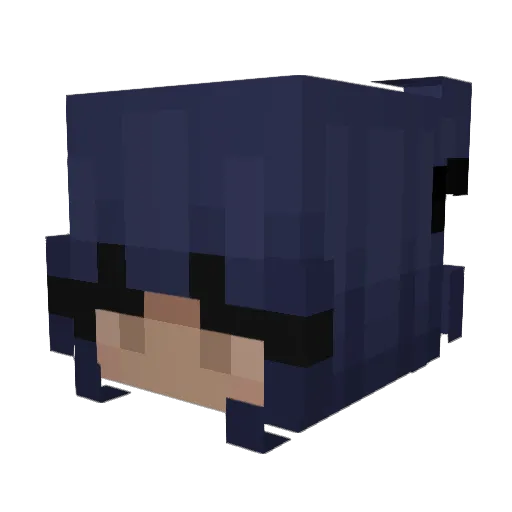 YakuzaVault Minecraft avatar head, 3D render