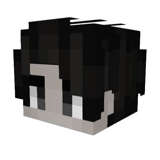 Yakwite Minecraft avatar head, 3D render