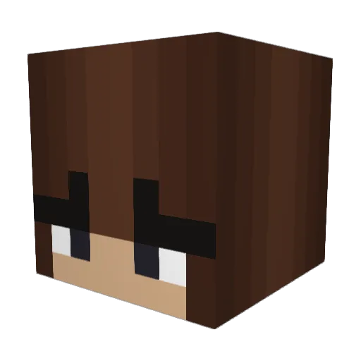 Yali08 Minecraft avatar head, 3D render