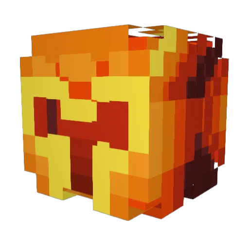 Yalindo Minecraft avatar head, 3D render