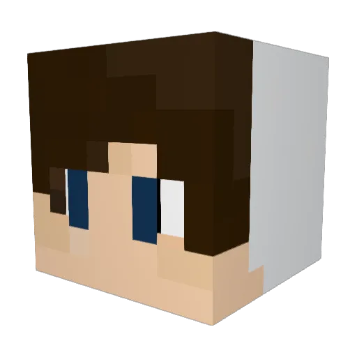 YallMind Minecraft avatar head, 3D render