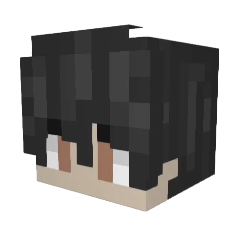Yalldabaoth Minecraft avatar head, 3D render