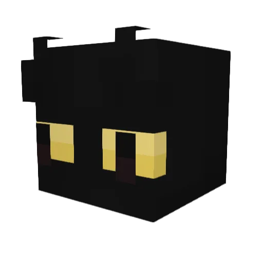 Yalnif_09 Minecraft avatar head, 3D render