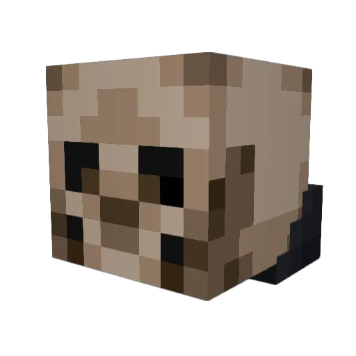 YaloxKstati Minecraft avatar head, 3D render