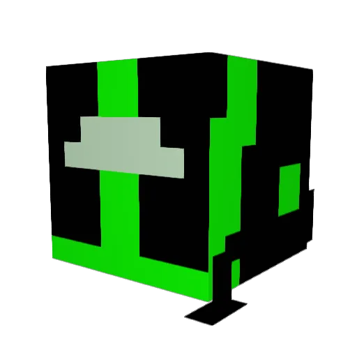 Yaltar101 Minecraft avatar head, 3D render