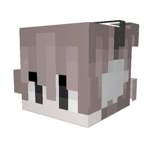 Yama0525 Minecraft avatar head, 3D render