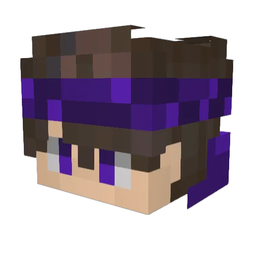 YamaChqn Minecraft avatar head, 3D render