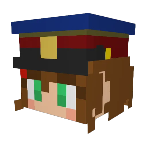 YamaSakura15 Minecraft avatar head, 3D render