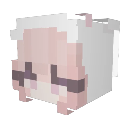 YamaTornado Minecraft avatar head, 3D render