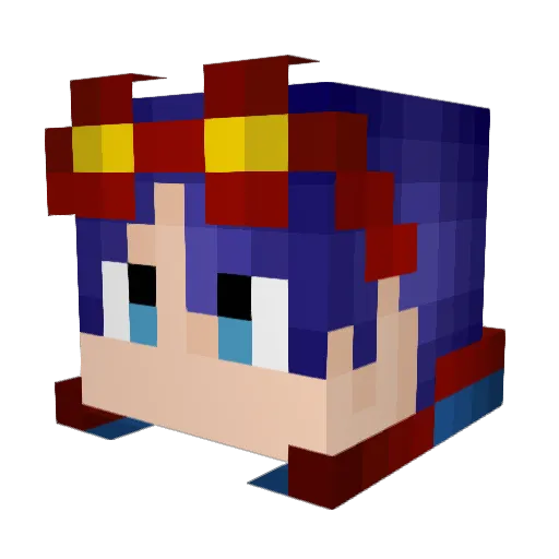 Yama_ss Minecraft avatar head, 3D render