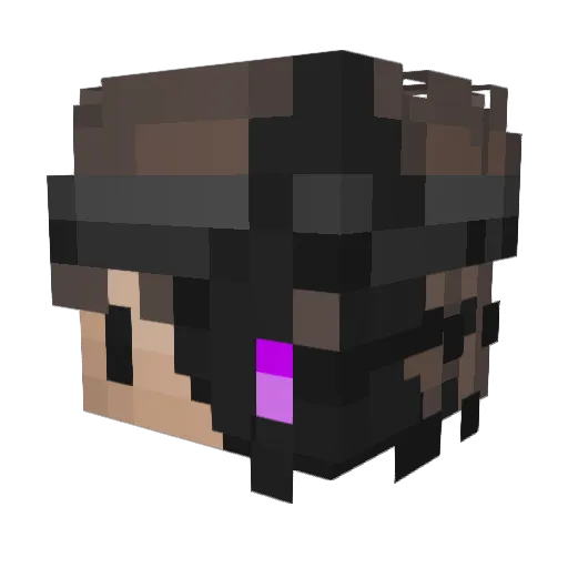 Yamaato Minecraft avatar head, 3D render