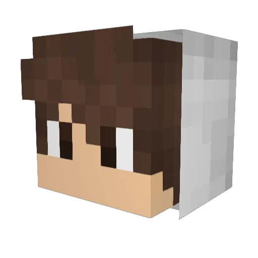 YamacPvP Minecraft avatar head, 3D render
