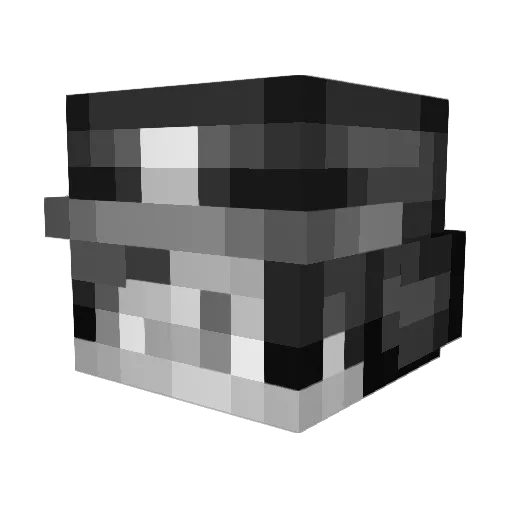 Yamakkei Minecraft avatar head, 3D render