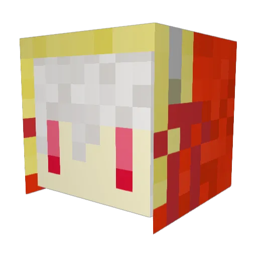 Yamamoto1192 Minecraft avatar head, 3D render