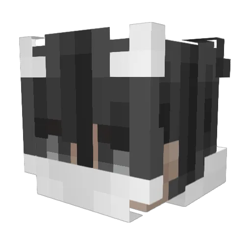 YamamotoMay Minecraft avatar head, 3D render