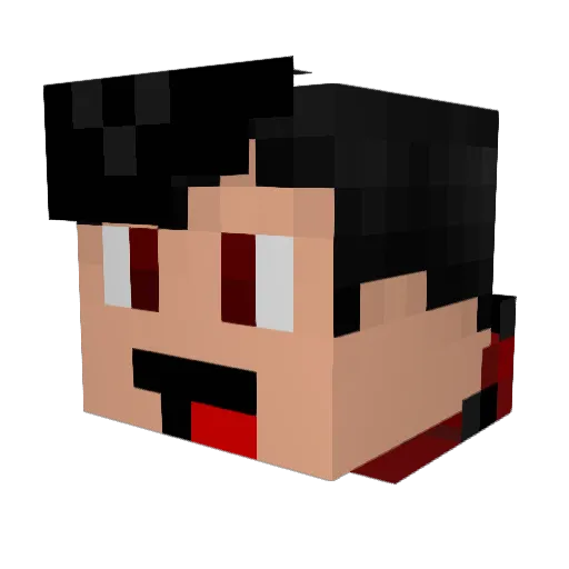 Yaman_16 Minecraft avatar head, 3D render