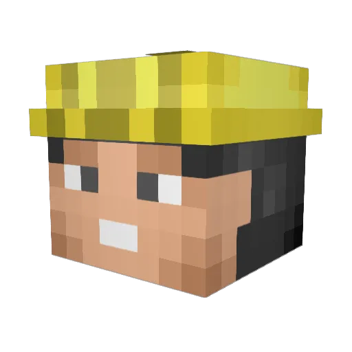 Yamantaca9 Minecraft avatar head, 3D render