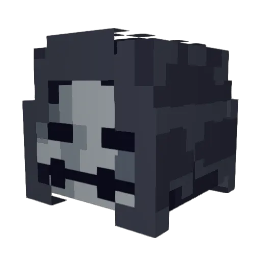 Yamantakka Minecraft avatar head, 3D render