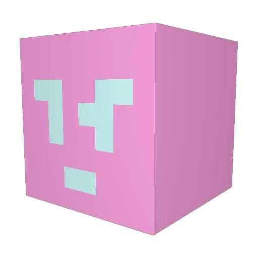 YamasakiG Minecraft avatar head, 3D render