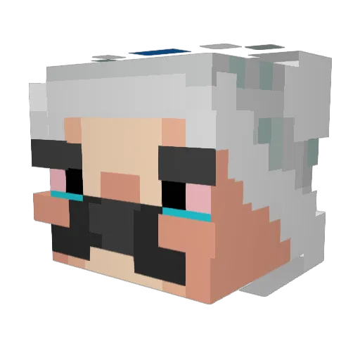 YamatoSeinSohnV2 Minecraft avatar head, 3D render