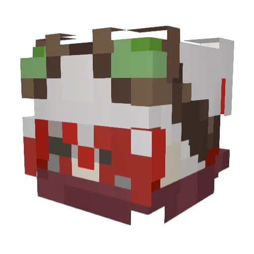 Yamatosun Minecraft avatar head, 3D render