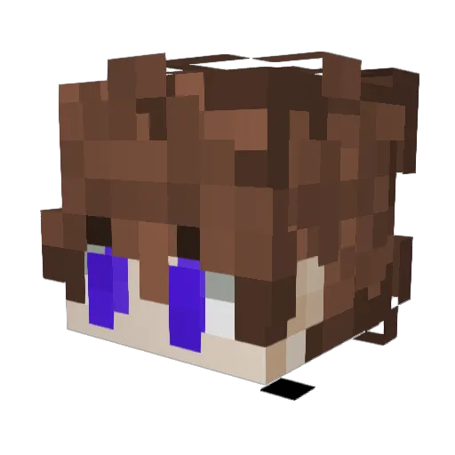 Yamatouchiha Minecraft avatar head, 3D render