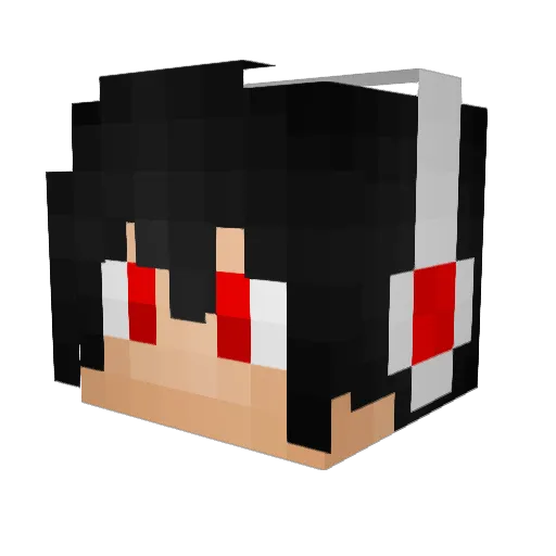 Yamazaki014 Minecraft avatar head, 3D render