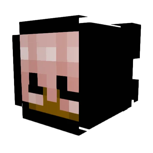 Yamds Minecraft avatar head, 3D render