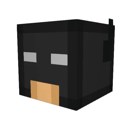 Yamerci Minecraft avatar head, 3D render