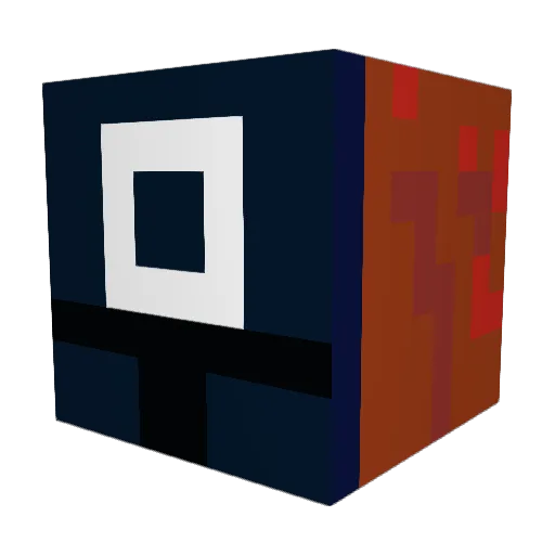 YamiGGSekai Minecraft avatar head, 3D render
