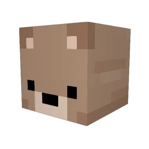 YamiKaen Minecraft avatar head, 3D render