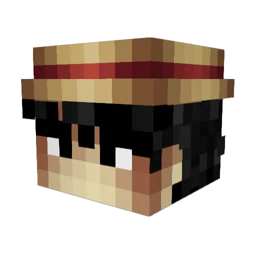 YamiRob Minecraft avatar head, 3D render