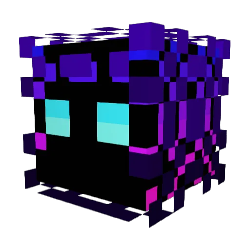 YamiRyuZan Minecraft avatar head, 3D render