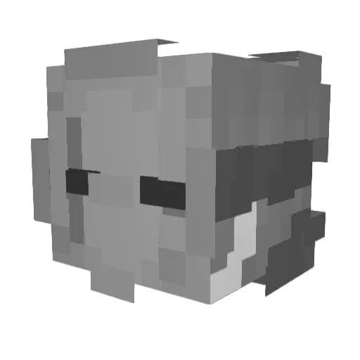 YamiSuka17 Minecraft avatar head, 3D render