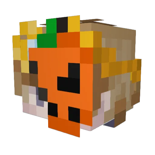 Yami_093 Minecraft avatar head, 3D render