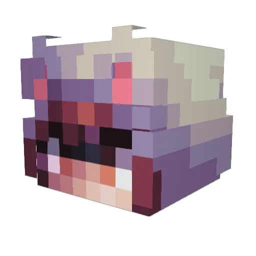 Yamico2000 Minecraft avatar head, 3D render