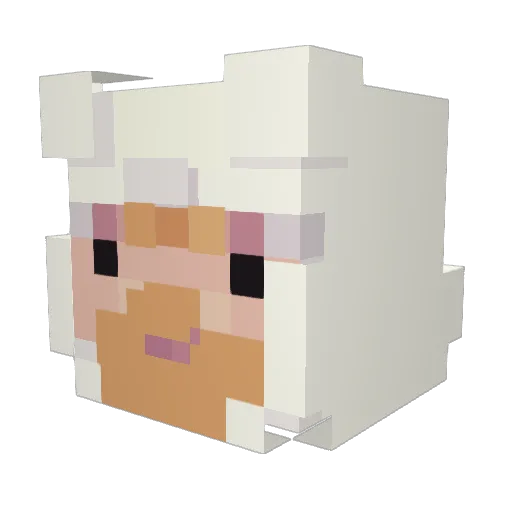 YamiiNIP Minecraft avatar head, 3D render