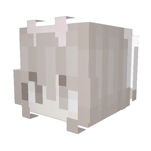 Yamix1 Minecraft avatar head, 3D render