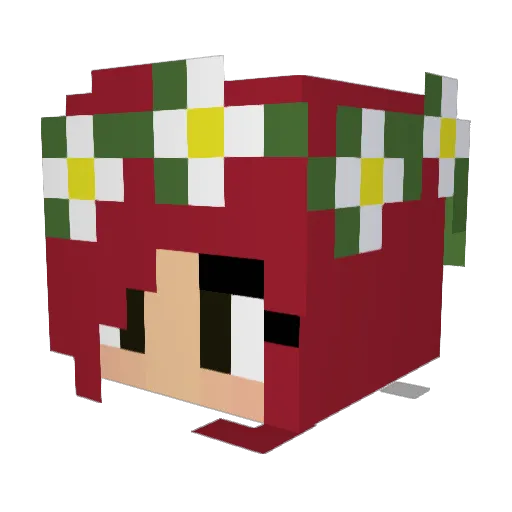 YammouniEm1 Minecraft avatar head, 3D render