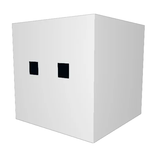 Yammu7 Minecraft avatar head, 3D render