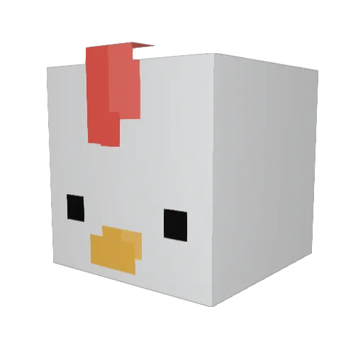 Yammy104 Minecraft avatar head, 3D render