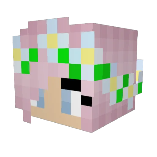 YammyxoxFan Minecraft avatar head, 3D render